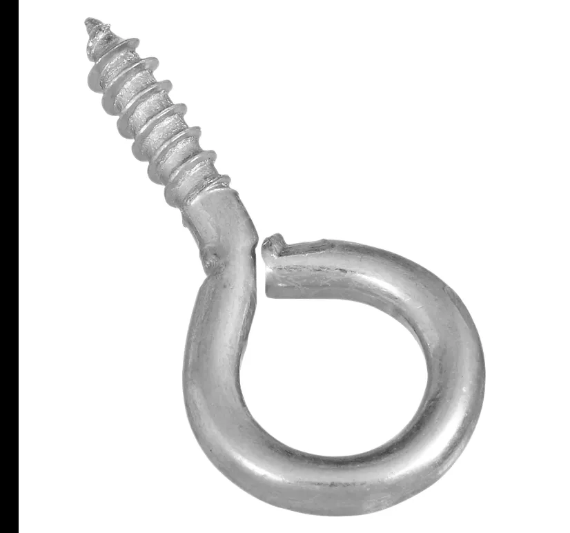 0.14 In. D X 1-3/8 In. L Zinc-plated Steel Screw Eye 25 Lb. Cap. 8 Pk