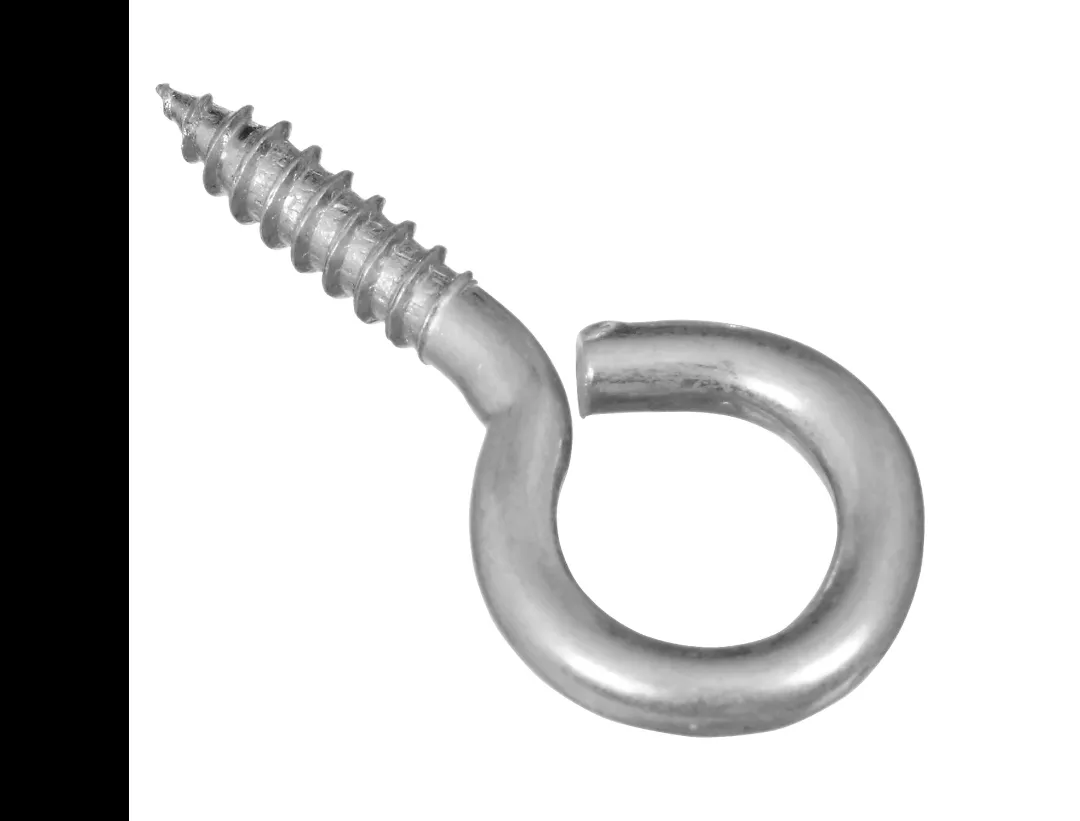 0.16 In. D X 1-5/8 In. L Zinc-plated Steel Screw Eye 30 Lb. Cap. 6 Pk