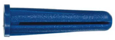 0.43 In. D X 1.38 In. L Plastic Flat Head Conical Anchor 25 Pk