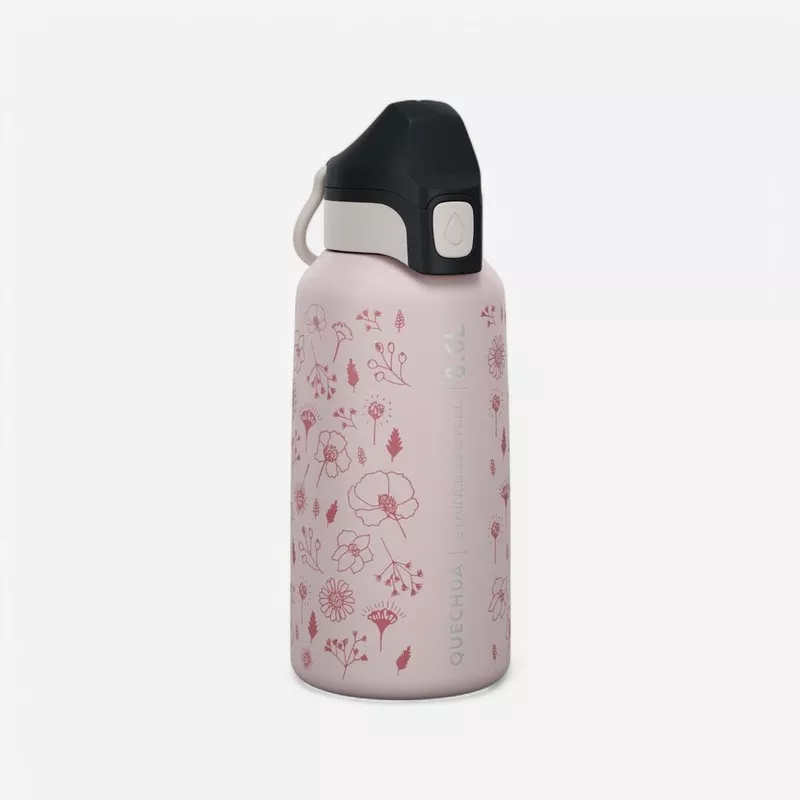 0.6 L kids stainless steel water flask 500 with instant stopper for hiking Default