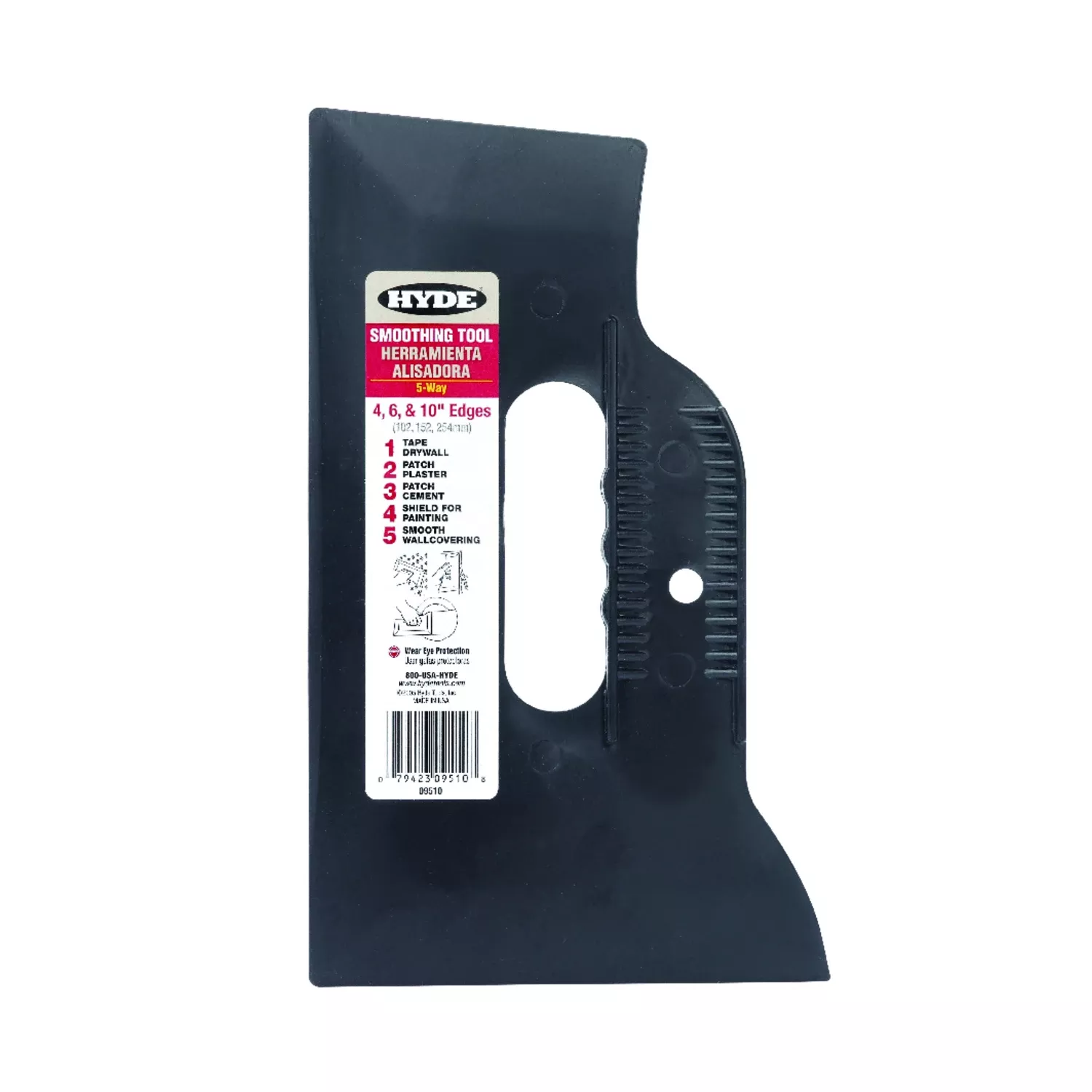 09510 3-edge Plastic Smoothing Tool - 4 In, 6 In, 10 In