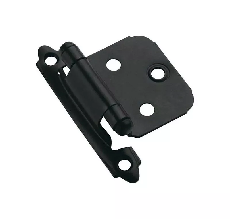 1 13/16 In. W X 2-3/4 In. L Black Steel Self-closing Hinge 2 Pk