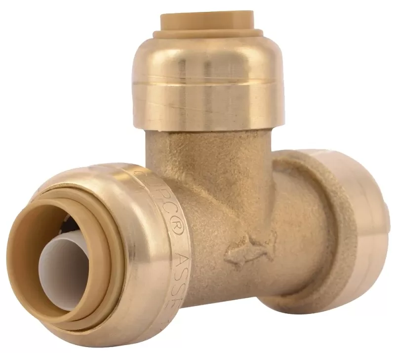 1/2 In. Push X 1/2 In. D Push Brass Reducing Tee U363lfa
