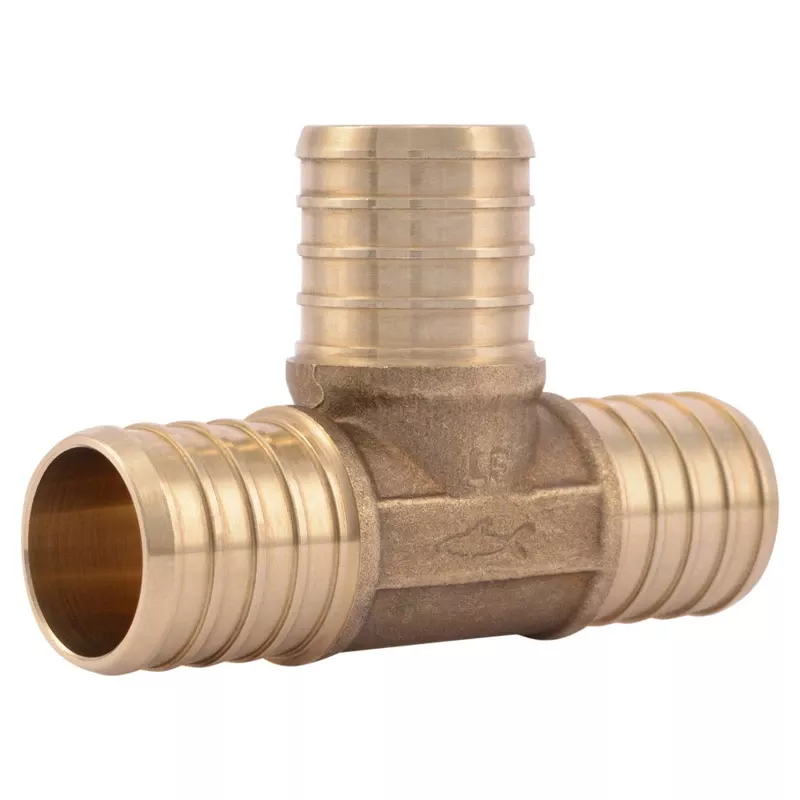 1 In. Barb X 1 In. D Barb Brass Tee