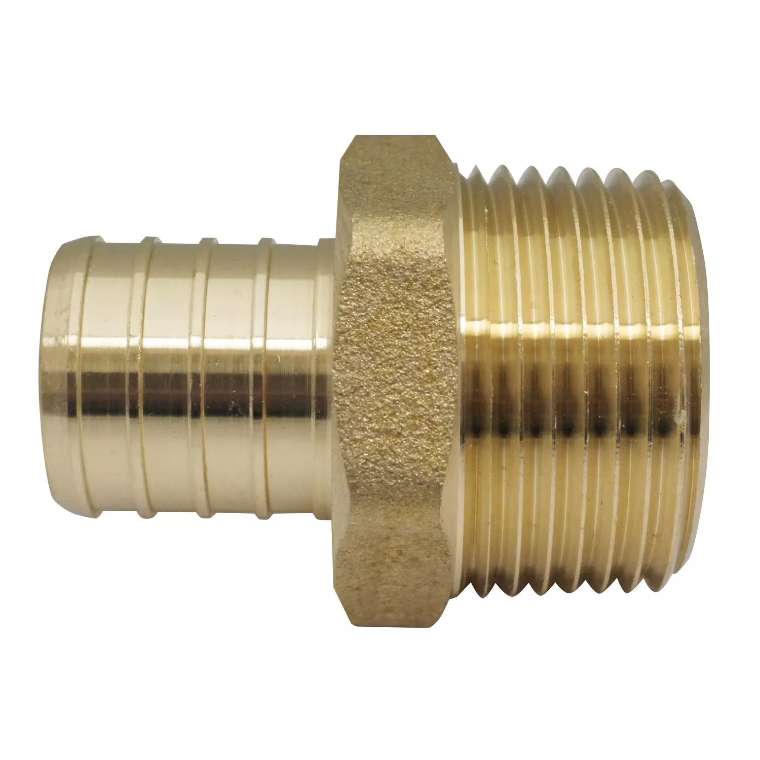 1 In. Brass Pex Barb To Male Pipe Thread Adapter - Model Apxma11