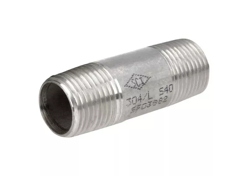 1 In. Mpt Stainless Steel 2-1/2 In. L Nipple - Lead-free
