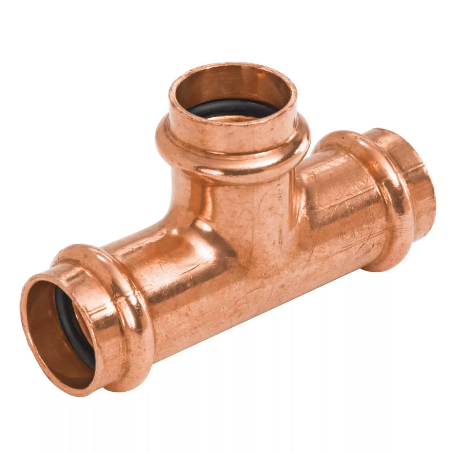 1 In. Press X 1/2 In. D Press Wrought Copper Tee 1 Pk