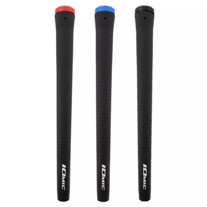 (13pc Grip Bundle) Iomic Sticky 3.5 Grip Black Grip / Blue Cap