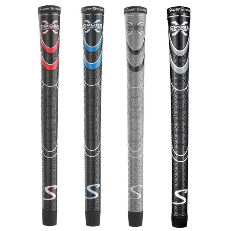(13pc Grip Bundle) Super Stroke Cross Comfort Standard Grip Gray / Black