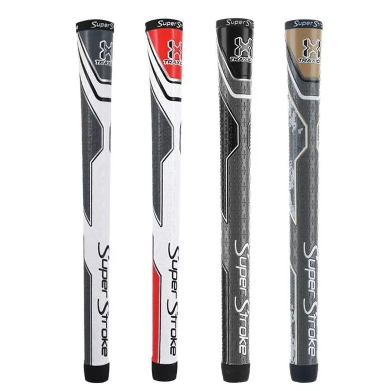 (13pc Grip Bundle) Super Stroke Tour TRAXION Club Midsize Grip White / Red / Grey