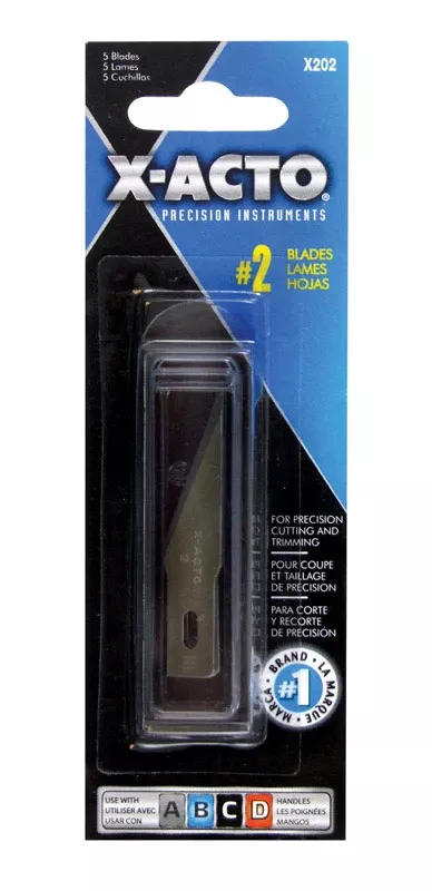 #2 Carbon Steel Heavy Duty Replacement Blade 1-7/8 In. L 5 Pk