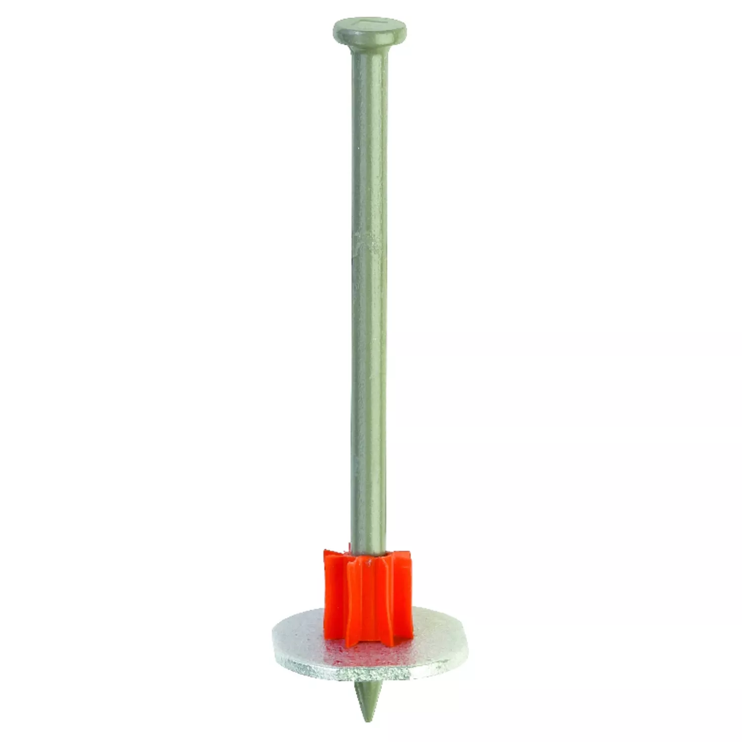 .3 In. D X 2-1/2 In. L Steel Round Head Drive Pin With Washer 100 Pk