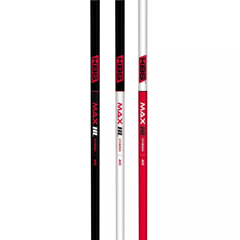 (Assembled) KBS Max HL Graphite Hybrid Shaft with Adapter Tip + Grip White Gloss