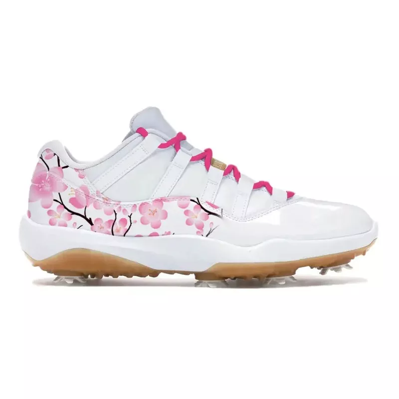 “Cherry Blossom” Jordan 11 Retro Low Golf Shoes