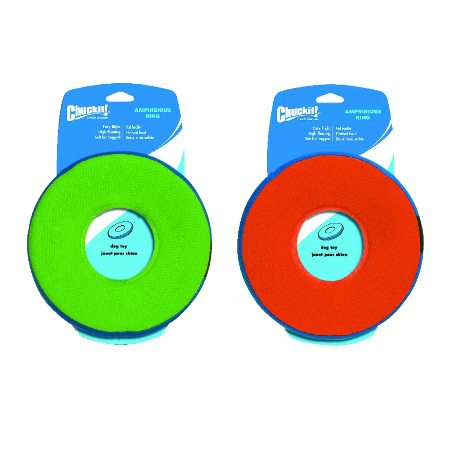 ! For Dog Assorted Canvas Amphibious Flying Ring Flyer Dog Toy Medium 1 Pk