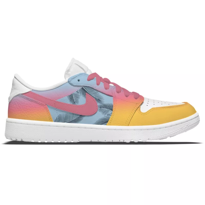 “Tropical” Jordan 1 Golf Shoes