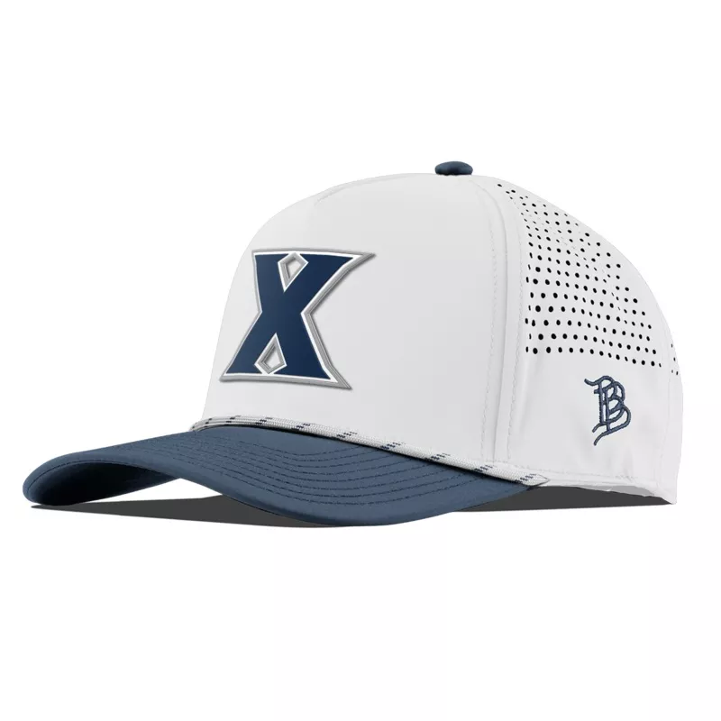 Xavier University “Xavier Block” Curved 5 Panel Rope White/Orion