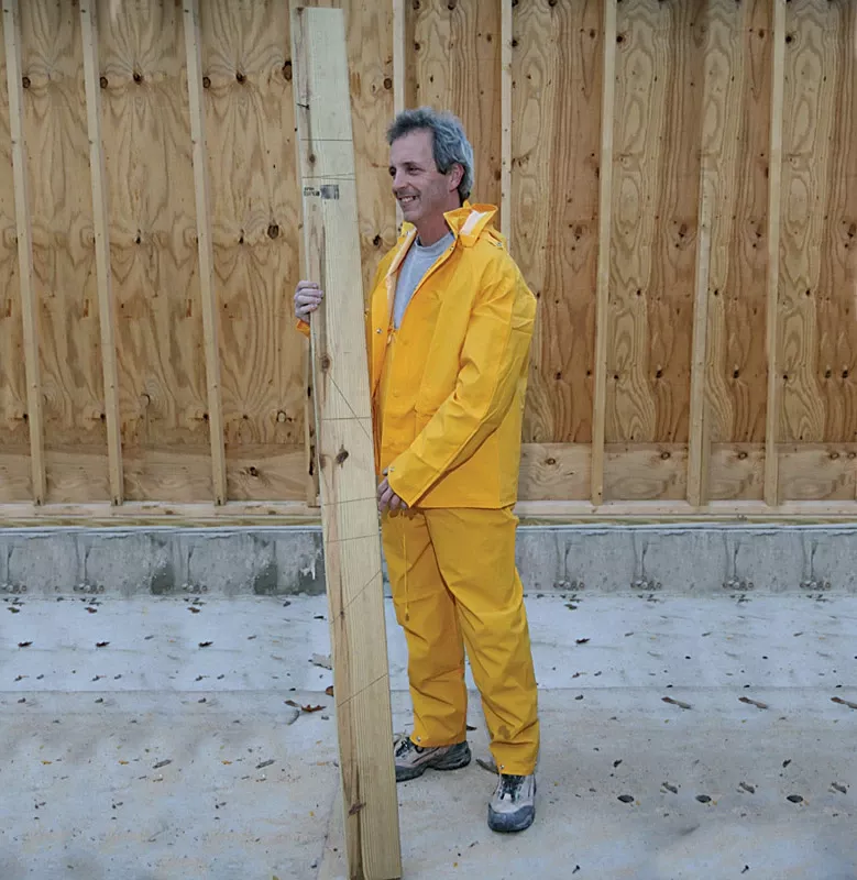 Yellow Pvc-coated Rayon Three Piece Rain Suit X-large