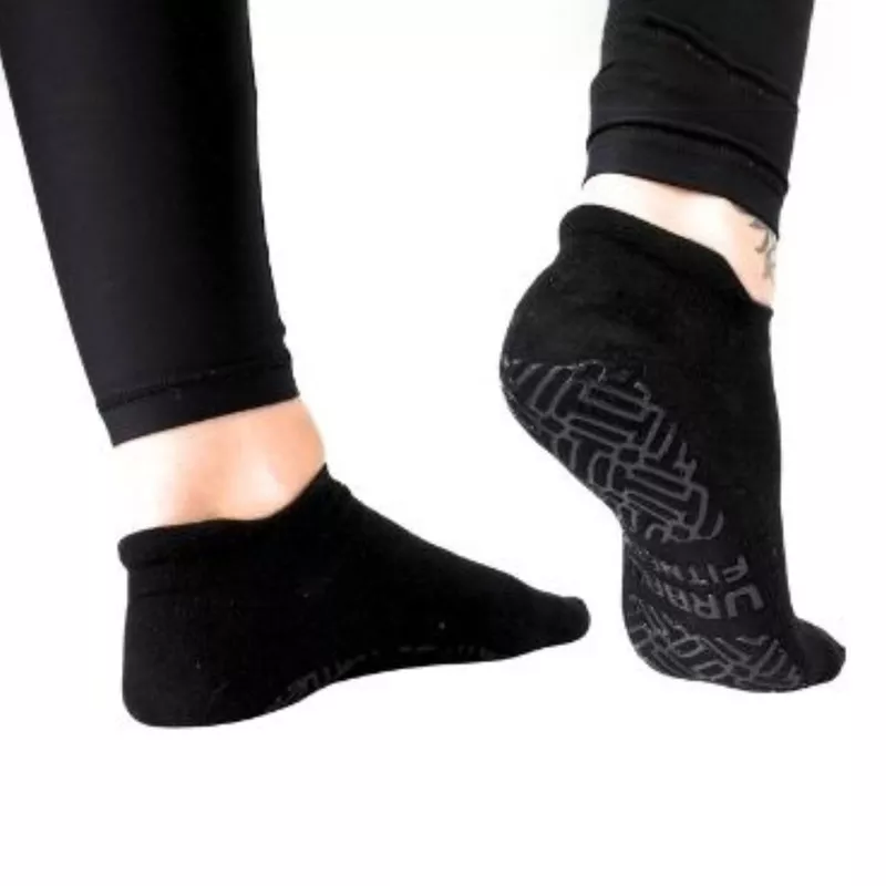 Yoga Pilates Low Rise Grip Socks Black/Black
