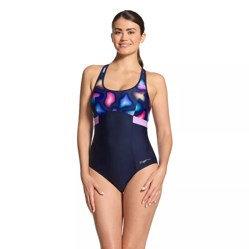 Zephyr Dakota Print Crossback Swimsuit Womens Zephyr Print