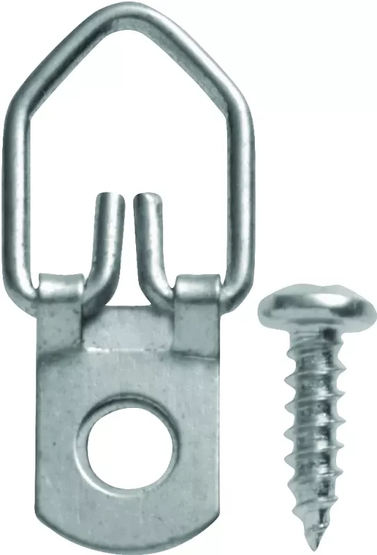 Zinc D-ring Hanger 30 Lb 1 Pk