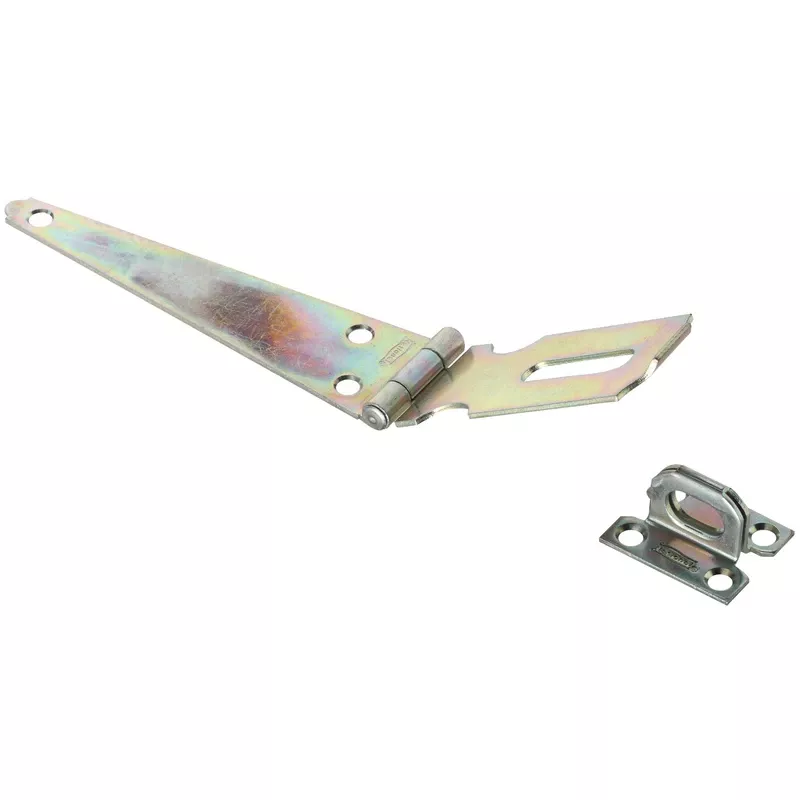 Zinc-plated Steel 6 In. L Hinge Hasp 1 Pk