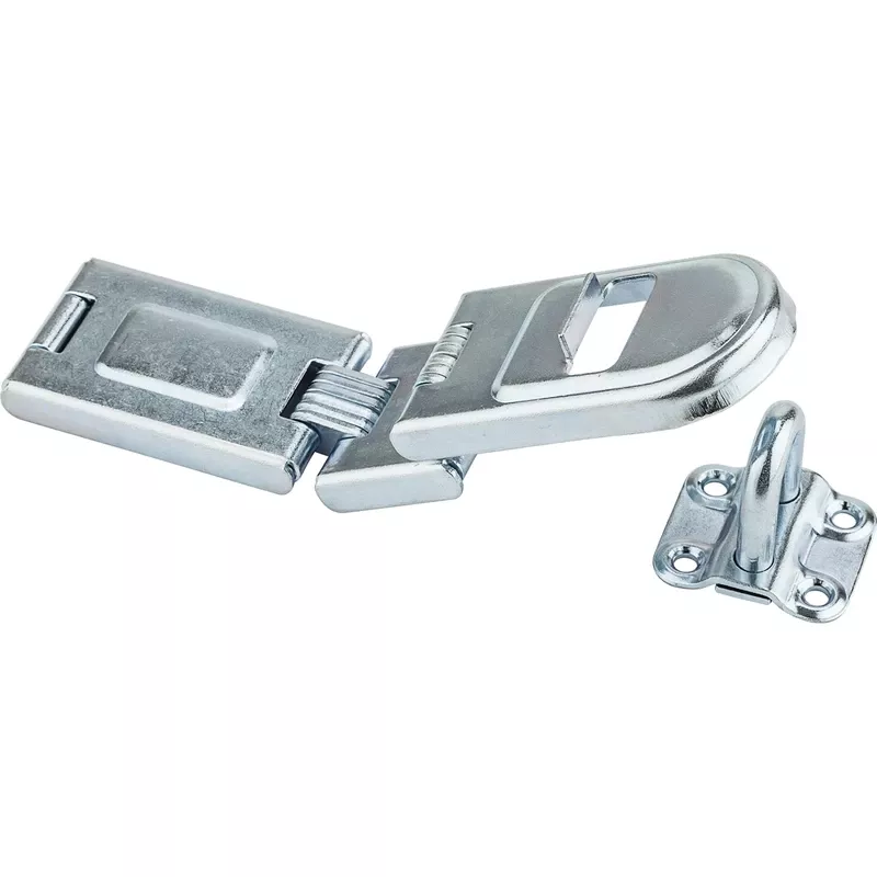 Zinc-plated Steel 7-3/4 In. L Double Hinge Safety Hasp 1 Pk