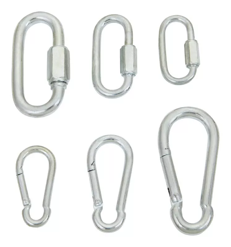 Zinc-plated Steel Snap Hook And Quick Link Set