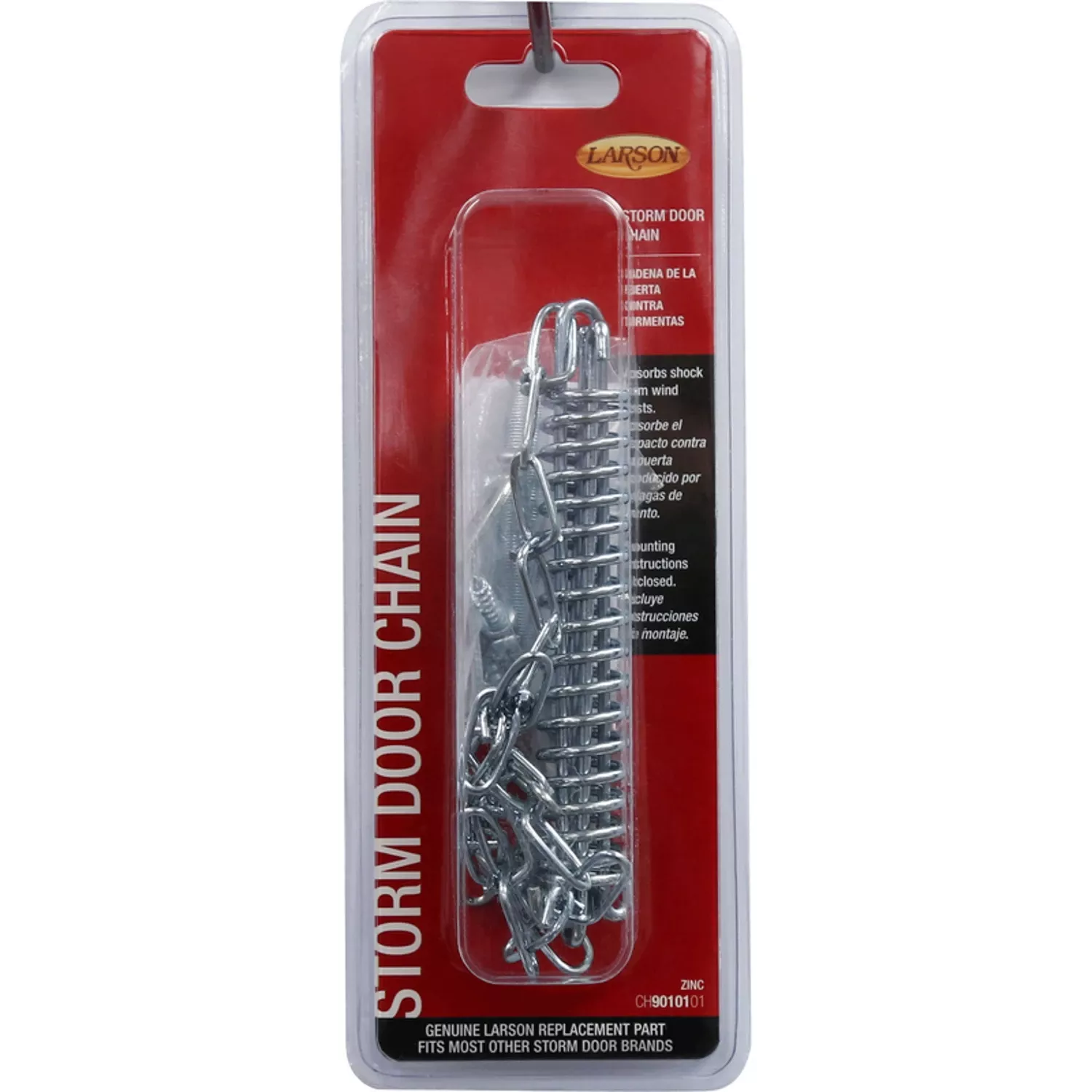 Zinc-plated Storm Door Wind Chain Kit, Model Ch9010101