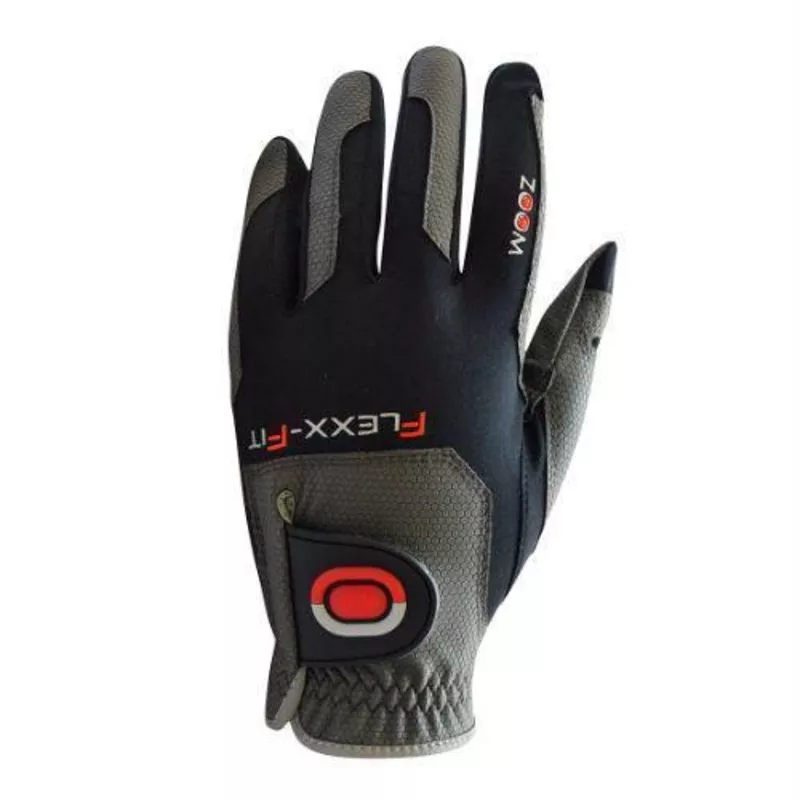 Zoom Men’s All Weather Synthetic Glove Charcoal/Black/Red